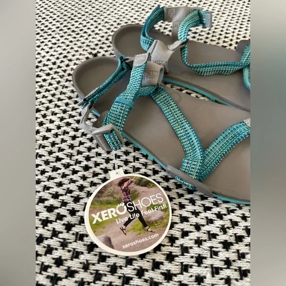 Xero Shoes Z-Trail EV Hiking Sandals Barefoot Zero Drop Size 8 NWT Blue - Picture 4 of 7